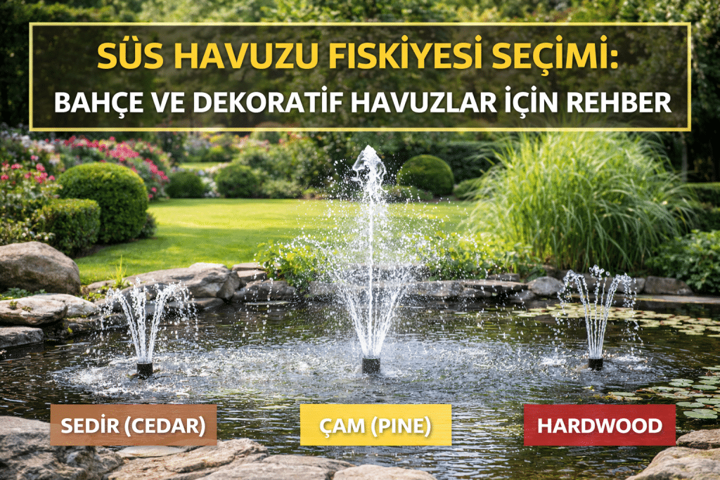 Süs Havuzu Fıskiyesi Türleri