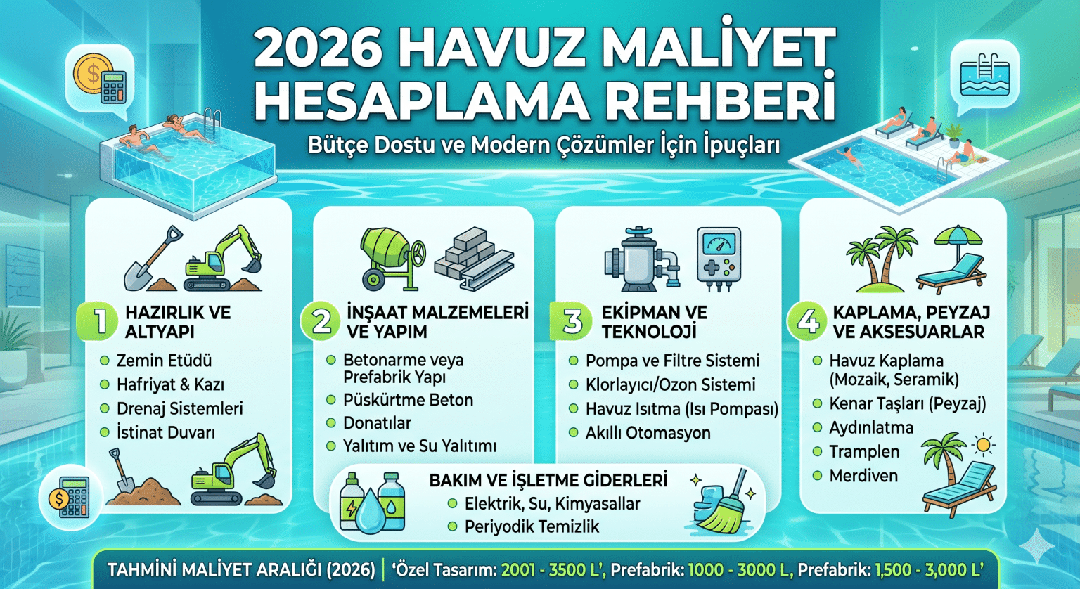 Havuz Maliyeti Nasıl Hesaplanır?
