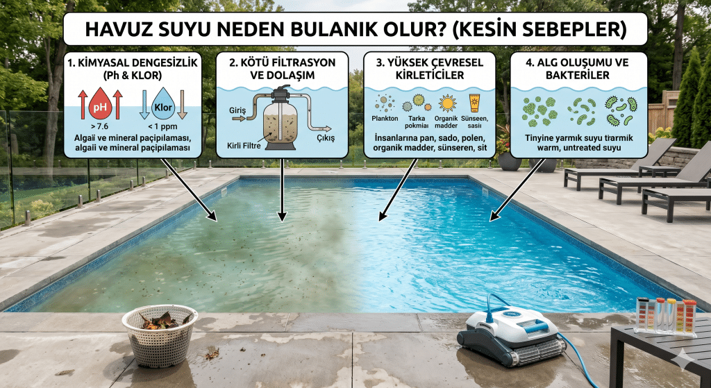9. Düzenli Dip ve Yüzey Temizliği Yapılmıyorsa Bulanıklık Kalıcılaşır